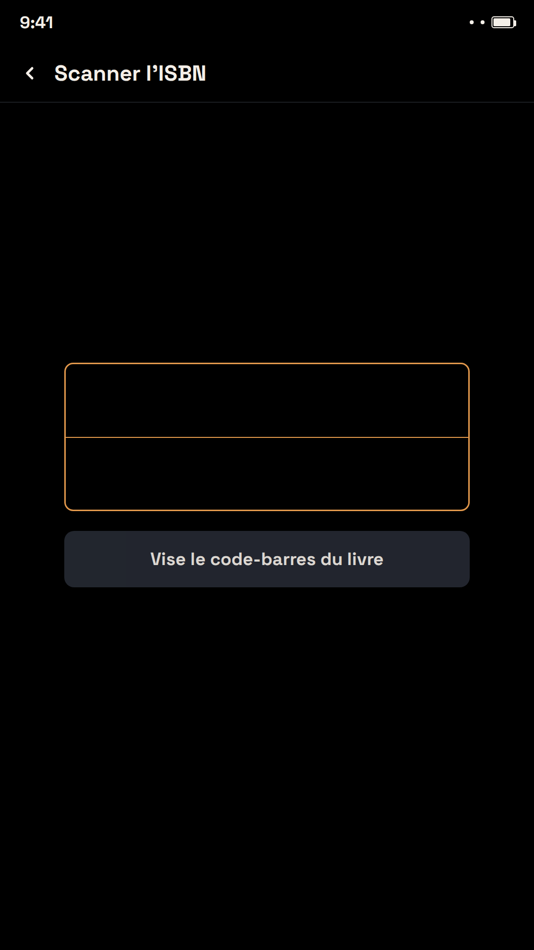 Scanner l'ISBN